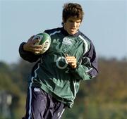 31 October 2006; Donncha O'Callaghan in action during Ireland rugby squad training. St. Gerard's School, Bray, Co. Wicklow. Picture credit: Pat Murphy / SPORTSFILE