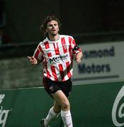 31 October 2006; Derry City's Pat McCourt celebrates after scoring the first goal. Carlsberg FAI Cup, Semi-Final Replay, Derry City v Sligo Rovers. Brandywell, Derry. Picture credit: Oliver McVeigh / SPORTSFILE