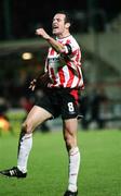31 October 2006; Ciaran Martyn, Derry City, after scoring the third goal. Carlsberg FAI Cup, Semi-Final Replay, Derry City v Sligo Rovers. Brandywell, Derry. Picture credit: Oliver McVeigh / SPORTSFILE