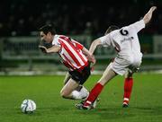 31 October 2006; Barry Molloy, Derry City, in action against Conor O'Grady, Sligo Rovers. Carlsberg FAI Cup, Semi-Final Replay, Derry City v Sligo Rovers. Brandywell, Derry. Picture credit: Oliver McVeigh / SPORTSFILE