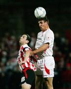 31 October 2006; Gavin Peers, Sligo Rovers, in action against Mark Farren, Derry City . Carlsberg FAI Cup, Semi-Final Replay, Derry City v Sligo Rovers. Brandywell, Derry. Picture credit: Oliver McVeigh / SPORTSFILE
