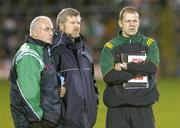28 October 2006; Ireland selectors Anthony Tohill, right, and Eoin 'Bomber' Liston, centre, with Sean Walsh. Coca-Cola International Rules Series 2006, First Test, Ireland v Australia, Pearse Stadium, Galway. Picture credit: Brendan Moran / SPORTSFILE