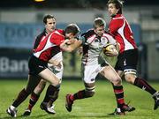 3 November 2006; Paul Steinmetz, Ulster, is tackled by Ben MacDougall, Border Reivers. Magners League, Ulster v Border Reivers, Ravenhill Park, Belfast. Picture credit: Oliver McVeigh / SPORTSFILE