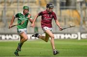 17 August 2014; Oisín Coyle, Galway, in action against Ronan Lynch, Limerick. Electric Ireland GAA Hurling All Ireland Minor Championship Semi-Final, Galway v Limerick. Croke Park, Dublin. Picture credit: Barry Cregg / SPORTSFILE