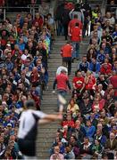17 August 2014; Cork supporters leave the Hogan Stand, in the 65th minute, as Darren Gleeson pucks out the sliothar for Tipperary. GAA Hurling All-Ireland Senior Championship Semi-Final, Cork v Tipperary. Croke Park, Dublin. Picture credit: Ray McManus / SPORTSFILE
