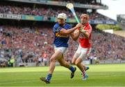 17 August 2014; Patrick Maher, Tipperary, in action against Stephen McDonnell, Cork. GAA Hurling All-Ireland Senior Championship Semi-Final, Cork v Tipperary. Croke Park, Dublin. Photo by Sportsfile