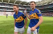 17 August 2014; Paddy Stapleton, left, and Shane McGrath, Tipperary, after the game. GAA Hurling All-Ireland Senior Championship Semi-Final, Cork v Tipperary. Croke Park, Dublin. Picture credit: Barry Cregg / SPORTSFILE