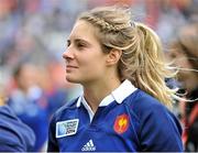 17 August 2014; Marjorie Mayans, France, celebrates after the game. 2014 Women's Rugby World Cup 3rd / 4th place Play-off, Ireland v France. Stade Jean Bouin, Paris, France. Picture credit: Aurelien Meunier / SPORTSFILE