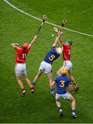 17 August 2014; Brendan Maher, left, and Pádraic Maher, Tipperary, in action against Bill Cooper, left, and Séamus Harnedy, Cork. GAA Hurling All-Ireland Senior Championship Semi-Final, Cork v Tipperary. Croke Park, Dublin. Picture credit: Dáire Brennan / SPORTSFILE
