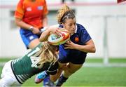 17 August 2014; Elodie Guiglion, France, goes over to score a try. 2014 Women's Rugby World Cup 3rd / 4th place Play-off, Ireland v France. Stade Jean Bouin, Paris, France. Picture credit: Aurelien Meunier / SPORTSFILE
