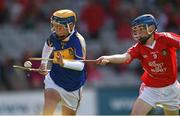 17 August 2014; Dylan McMahon, Broadford National School, Clare, representing Tipperary, in action against Daniel Creegan, Killasonna National School, Longford, representing Cork. INTO/RESPECT Exhibition GoGames, Croke Park, Dublin. Photo by Sportsfile