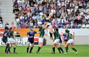 17 August 2014; Heather O Brien, Ireland, takes possession of the ball from a lineout. 2014 Women's Rugby World Cup 3rd / 4th place Play-off, Ireland v France. Stade Jean Bouin, Paris, France. Picture credit: Aurelien Meunier / SPORTSFILE