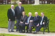 31 October 2006; Members of the 1956 Irish Olympics Team, honoured at the Association of Sports Journalists in Ireland Sporting Legends lunch, sponsored by Lucozade Sport, are, from left, Tony Socks Byrne, Pat Sharkey, Jocelyn Emerson, Lucozade Sport, Freddie Gilroy, John Sommers Payne and Johnny Caldwell. Radisson Hotel, Dublin. Picture credit: Brendan Moran / SPORTSFILE