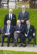 31 October 2006; Members of the 1956 Irish Olympics Team, honoured at the Association of Sports Journalists in Ireland Sporting Legends lunch, sponsored by Lucozade Sport, are, back from left, Tony Socks Byrne and Pat Sharkey with front, Freddie Gilroy, John Sommers Payne and Johnny Caldwell. Radisson Hotel, Dublin. Picture credit: Brendan Moran / SPORTSFILE