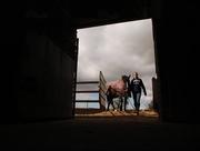 13 April 2006; Sara Treacy, National Junior Cross Country Champion, with her horse, Maisy. Sara Treacy Feature, Phepotstown House, Kilcock, Co. Kildare. Picture credit: David Maher / SPORTSFILE