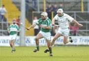 5 November 2006; Aidan Cummins, Ballyhale Shamrocks, in action against Andy Comerford, O'Loughlin Gaels. Kilkenny Senior Hurling Championship Final, Ballyhale Shamrocks and O'Loughlin Gaels, Nowlan Park, Kilkenny. Picture credit: Pat Murphy / SPORTSFILE