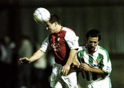 6 November 2006; John Frost, St Patrick's Athletic, in action against Neale Fenn, Cork City. eircom League Premier Division, St Patrick's Athletic v Cork City, Richmond Park, Dublin. Picture credit: David Maher / SPORTSFILE