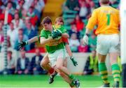 11 August 1996; Killian Burns, Kerry, in action against Maurice Sheridan, Mayo. 1996 GAA Football All-Ireland Senior Championship Semi-Final, Mayo v Kerry, Croke Park, Dublin. Picture credit: Ray McManus / SPORTSFILE