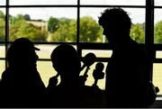 19 August 2014; Munster's Donncha O'Callaghan speaks to journalists during a press conference ahead of their pre-season game against Gloucester on Saturday. Munster Rugby Press Conference, Cork Institute of Technology, Bishopstown, Cork. Picture credit: Diarmuid Greene / SPORTSFILE