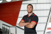 19 August 2014; Ulster's Ricky Andrew following a press conference ahead of their pre-season friendly match against Exeter Chiefs on Friday. Ulster Rugby Press Conference, Kingspan Stadium, Ravenhill Park, Belfast, Co. Antrim. Picture credit: Oliver McVeigh / SPORTSFILE