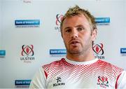 19 August 2014; Ulster's Roger Wilson during a press conference ahead of their pre-season friendly match against Exeter Chiefs on Friday. Ulster Rugby Press Conference, Kingspan Stadium, Ravenhill Park, Belfast, Co. Antrim. Picture credit: Oliver McVeigh / SPORTSFILE