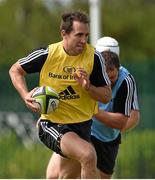 19 August 2014; Munster's Andrew Smith in action during squad training ahead of their pre-season game against Gloucester on Saturday. Munster Rugby Squad Pre-Season Training, Cork Institute of Technology, Cork. Picture credit: Diarmuid Greene / SPORTSFILE
