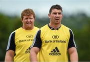 19 August 2014; Munster's Paddy Butler, right, and Stephen Archer during squad training ahead of their pre-season game against Gloucester on Saturday. Munster Rugby Squad Pre-Season Training, Cork Institute of Technology, Cork. Picture credit: Diarmuid Greene / SPORTSFILE