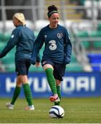 19 August 2014; Republic of Ireland's Sophie Perry during squad training ahead of their FIFA Women's World Cup Qualifier, Group 1, game against Slovenia on Wednesday. Republic of Ireland Women's Squad Training, Tallaght Stadium, Tallaght, Co. Dublin. Picture credit: Barry Cregg / SPORTSFILE