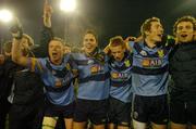 6 November 2006; UCD players celebrate after the game. Dublin Senior Football Championship Final, UCD v St Vincents, Parnell Park, Dublin. Picture credit: Pat Murphy / SPORTSFILE