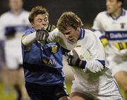 6 November 2006; Patrick Gilroy, St. Vincents, in action against Cathal O'Dwyer, UCD. Dublin Senior Football Championship Final, UCD v St Vincents, Parnell Park, Dublin. Picture credit: Pat Murphy / SPORTSFILE