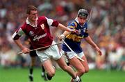 1 September 1996; Aidan Poinard, Galway is tackled by William Maher, Tipperary. All Ireland Minor Hurling. Picture credit; Ray McManus/SPORTSFILE