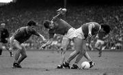 20 September 1987; David Beggy of Meath in action against Denis Walsh of Cork during the All-Ireland Senior Football Championship Final between Meath and Cork at Croke Park in Dublin. Photo by Ray McManus/Sportsfile