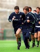 31 August 1999; Dennis Irwin during Republic of Ireland squad training at Lansdowne Road in Dublin. Photo by David Maher/Sportsfile