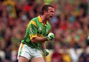 26 September 1999; Evan Kelly of Meath celebrates a point during the GAA Football All-Ireland Senior Championship Final match between Meath and Cork at Croke Park in Dublin. Photo by Brendan Moran/Sportsfile