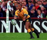 10 October 1999; George Gregan of Australia during the Rugby World Cup Pool E match between Ireland and Australia at Lansdowne Road in Dublin. Photo by Brendan Moran/Sportsfile