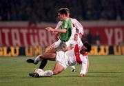 13 November 1991; John Aldridge of Ireland in action during the European Championship Qualifier match between Turkey and Republic of Ireland in Istanbul, Turkey. Photo by Ray McManus/Sportsfile