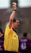11 September 1999; Referee John Feighery during the Eircom League Premier Division match between Cork City and St Patrick's Athletic at Turners Cross in Cork. Photo by Matt Browne/Sportsfile