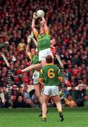 26 September 1999; John McDermott of Meath in action against Nicholas Murphy of Cork during the GAA Football All-Ireland Senior Championship Final match between Meath and Cork at Croke Park in Dublin. Photo by Brendan Moran/Sportsfile