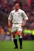 9 October 1999; Lawrence Dallaglio of England during the Rugby World Cup match between England and New Zealand at Twickenham Stadium in London, England. Photo by Brendan Moran/Sportsfile