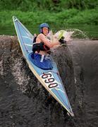 4 September 1999; Gerald O'Ciagain competing in the Liffey Descent at the Lucan Weir in Dublin. Photo by Aoife Rice/Sportsfile