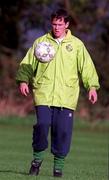 29 October 1999; Mark Rossiter during a Republic of Ireland U16 squad training session in Dublin. Photo by David Maher/Sportsfile