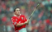 12 September 1999; Michael O'Connell of Cork during the All Ireland Senior Hurling Championship Final match between Cork and Kilkenny at Croke Park in Dublin. Photo by Brendan Moran/Sportsfile