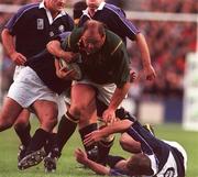 3 October 1999; Os du Randt of South Africa during the Rugby World Cup Pool A match between Scotland and South Africa at Murrayfield Stadium in Edinburgh, Scotland. Photo by Matt Browne/Sportsfile