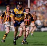15 August 1999; Sean McMahon of Clare during the GAA All-Ireland Senior Hurling Championship Semi-Final between Clare and Kilkenny at Croke Park in Dublin. Photo by Brendan Moran/Sportsfile