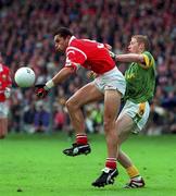 26 September 1999; Séan Og O'hAilpín of Cork in action against Graham Geraghty of Meath during the GAA Football All-Ireland Senior Championship Final match between Meath and Cork at Croke Park in Dublin. Photo by Ray McManus/Sportsfile