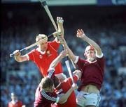 2 September 1990; Teddy McCarthy of Cork during the All-Ireland Senior Hurling Championship Final match between Cork and Galway at Croke Park in Dublin. Photo by Ray McManus/Sportsfile