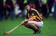 12 September 1999; Kilkenny's Philip Larkin at the end of the match after Kilkenny suffered defeat at the hands of Cork, All Ireland Senior Hurling Championship Final, Croke Park, Dublin. Picture credit: Ray McManus / SPORTSFILE