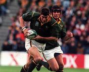 3 October 1999; Pieter Rossouw of South Africa during the Rugby World Cup Pool A match between Scotland and South Africa at Murrayfield Stadium in Edinburgh, Scotland. Photo by Matt Browne/Sportsfile