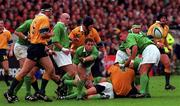 10 October 1999; Tom Tierney of Ireland during the Rugby World Cup Pool E match between Ireland and Australia at Lansdowne Road in Dublin. Photo by Brendan Moran/Sportsfile