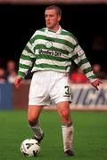 24 October 1999; Tommy Dunne of Shamrock Rovers during the Eircom League Premier Division match between St Patrick's Athletic and Shamrock Rovers at Richmond Park in Dublin. Photo by David Maher/Sportsfile